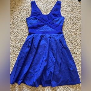 American Eagle size zero, Royal Blue eyelet detail dress